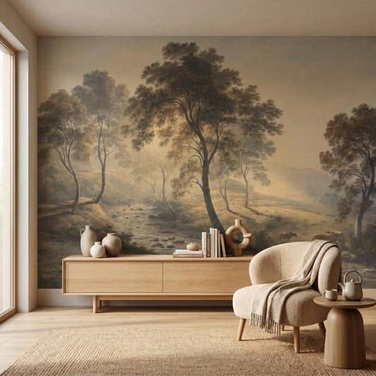 Vintage Landscape Peel and Stick Wall Mural