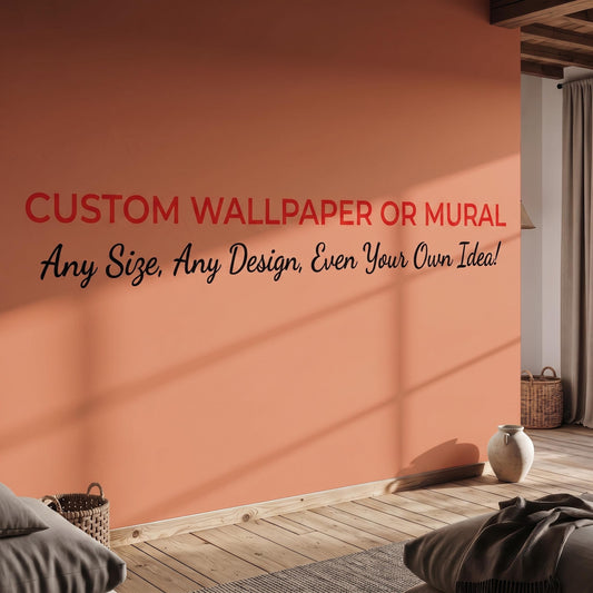 Custom Photo Wallpaper Peel and Stick Wall Mural, Personalized Removable Wallpaper-WP0225
